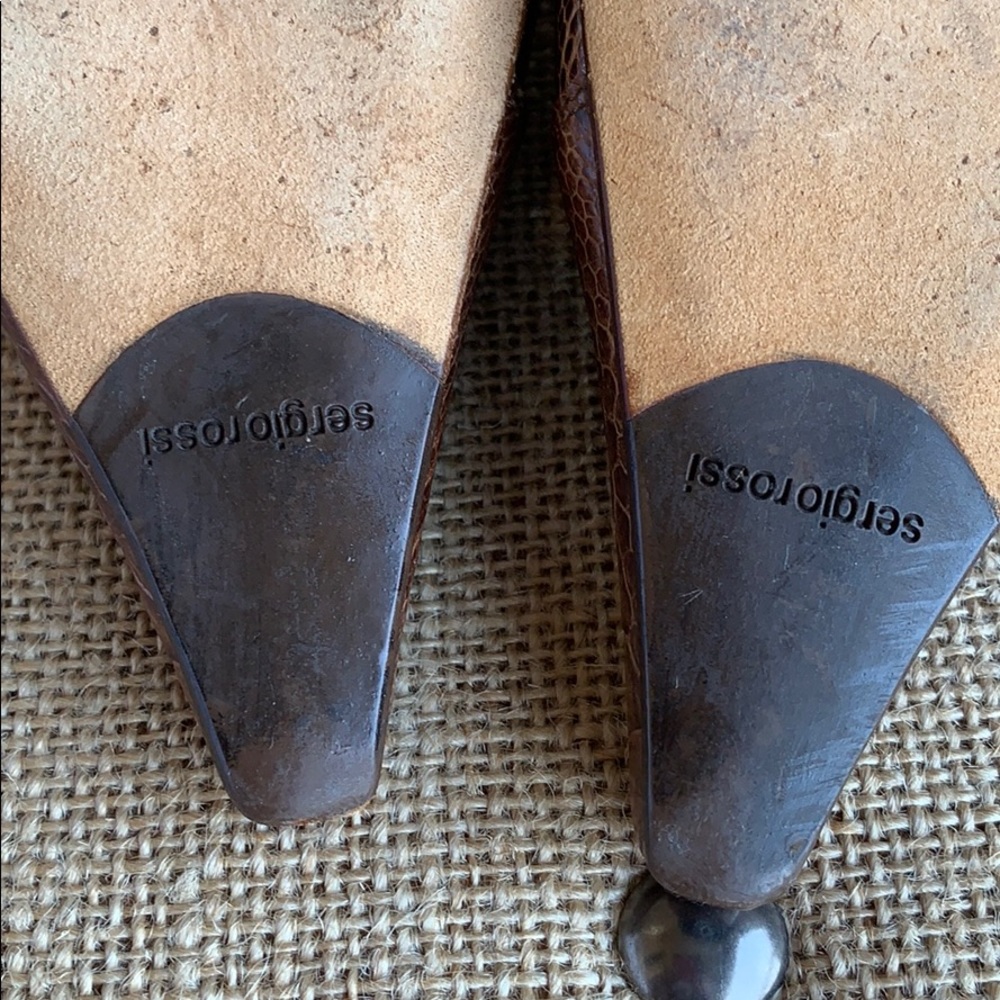 Sergio Rossi Brown Slingbacks Euc - image 6